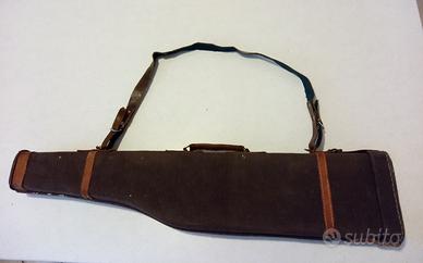 Custodia per fucile rigida Vintage in stoffa e cuo