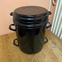 Estrattore a vapore smaltato nero – per succhi di