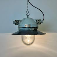 Vari modelli lampade industriali anni 70