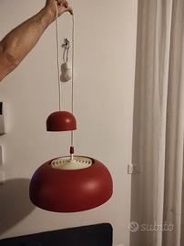Lampadario rosso