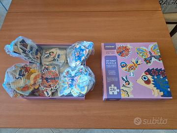 Sei mini puzzle per bambini
