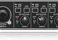 Behringer U-PHORIA UMC404HD Audiophile 4x4, 24-Bit