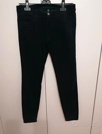 Pantaloni velluto a costine blu scuro Benetton S 