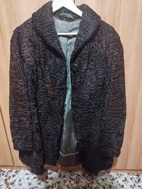 Cappotto in Pelliccia di Astrakan Vera - Vintage