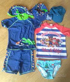 Abbigliamento e scarpe mare bambino anti UV