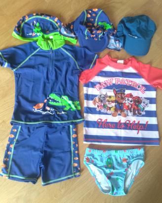 Abbigliamento e scarpe mare bambino anti UV