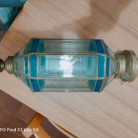 LAMPADARIO IN VETRO DECORATO