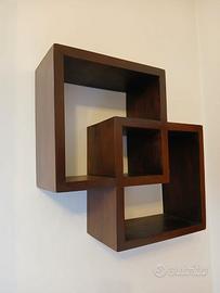 Mensola sospesa - quadrati incrociati