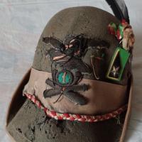 Vecchio CAPPELLO ALPINO 1°Rgt.ARTIGLIERIA MONTAGNA
