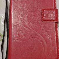 Cover a portafoglio rosso per Huawei Y7 2017