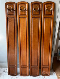 Appendi abiti legno ed ottone