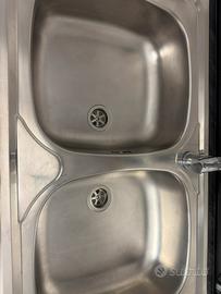 Lavello doppia vaschetta acciaio inox