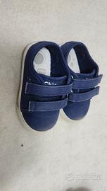 scarpe chicco tela numero 19 bimbo blu 