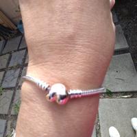 bracciale 925 Pandora cm 17 con chiusura a cuore 