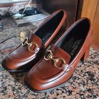 MOCASSINO TACCO MARRONE