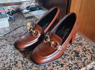 MOCASSINO TACCO MARRONE