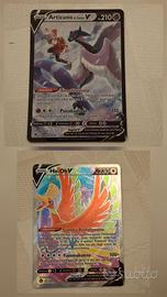 carte Pokemon ho-oh V e articuno di galar V