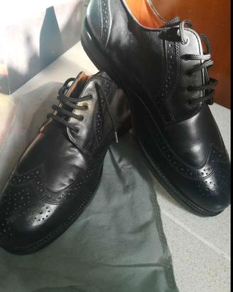 Scarpe cerimonia nere uomo n. 48