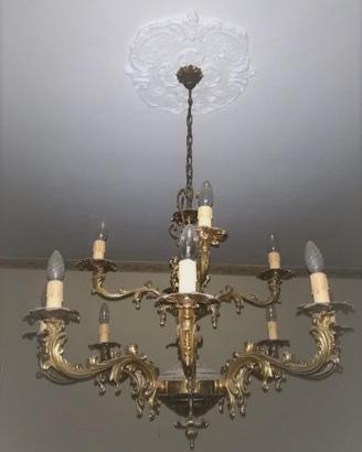 Lampadario in bronzo