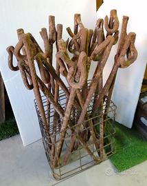 20 pali per filo spinato usati in guerra