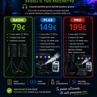 NOLEGGIO CASSE AUDIO EMPOLI per 18esimo, Feste, DJ