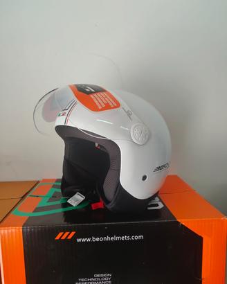 Casco jet BEON Bianco lucido