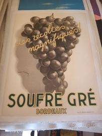 manifesto poster pubblicitario soufre gre Bordeaux