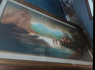 Quadro paesaggio incorniciato – stile classico