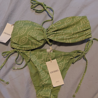 oysho costume completo 2 pezzi verde tagli M nuovo