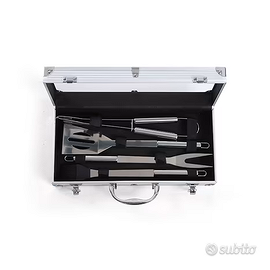 Set 4 utensili barbecue BBQ