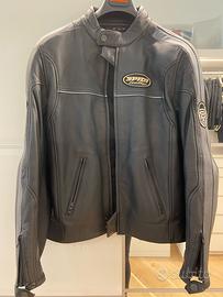 Giacca donna moto in pelle più imbottitura termica