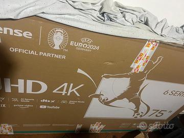 TV Hisense 75" 4K Smart TV (75A69N) - NUOVA IN SCA