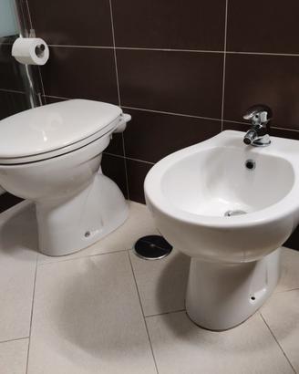 Dolomite Vaso WC scarico a terra, bidet, rubinetto
