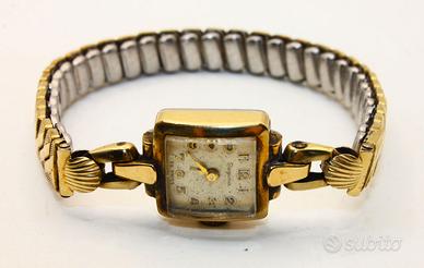 Stupendo orologio "Dugena" Vintage Gold Double