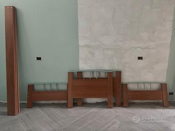 Doghe / Testiera e pediera letto in legno – ottime