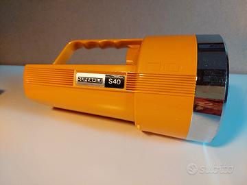 Torcia Superpila S40 vintage plastica