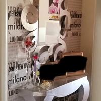 Consolle e specchio “arti e mestieri”