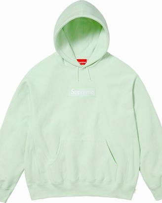 Supreme Box Logo Hooded Sweatshirt Light Mint