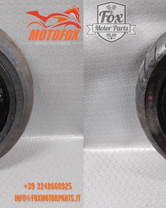 COPPIA RUOTE MOTARD HUSQVARNA HONDA KAWA 16.5-17