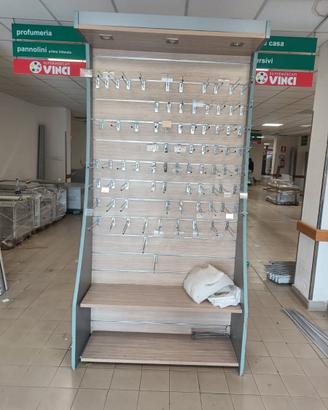 50 GANCI ESPOSITORI PORTA BLISTER 15 CM PER PANNELLO DOGATO CROMATO NEGOZI - Foto 8