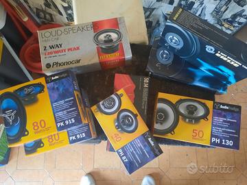 8 coppie Altoparlanti auto varie marche - nuovi
