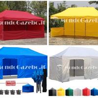 6x3 gazebo acciaio mercato fiera 3x6 pieghevole