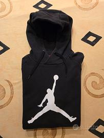 Felpa Nike Jordan da uomo con cappuccio, nera