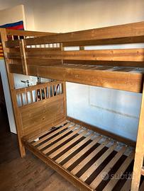 Letto a castello in legno