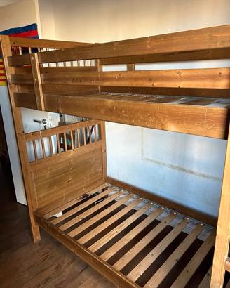 Letto a castello in legno