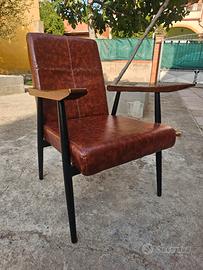 poltrona in pelle vintage