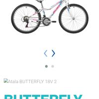 bicicletta atala butterfly bambina 6/11 anni