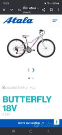 bicicletta atala butterfly bambina 6/11 anni