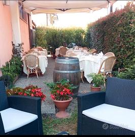 Ombrellone da giardino doppio 4x4  palo laterale