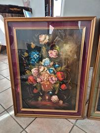 Coppia dipinti baroque olio su tela  